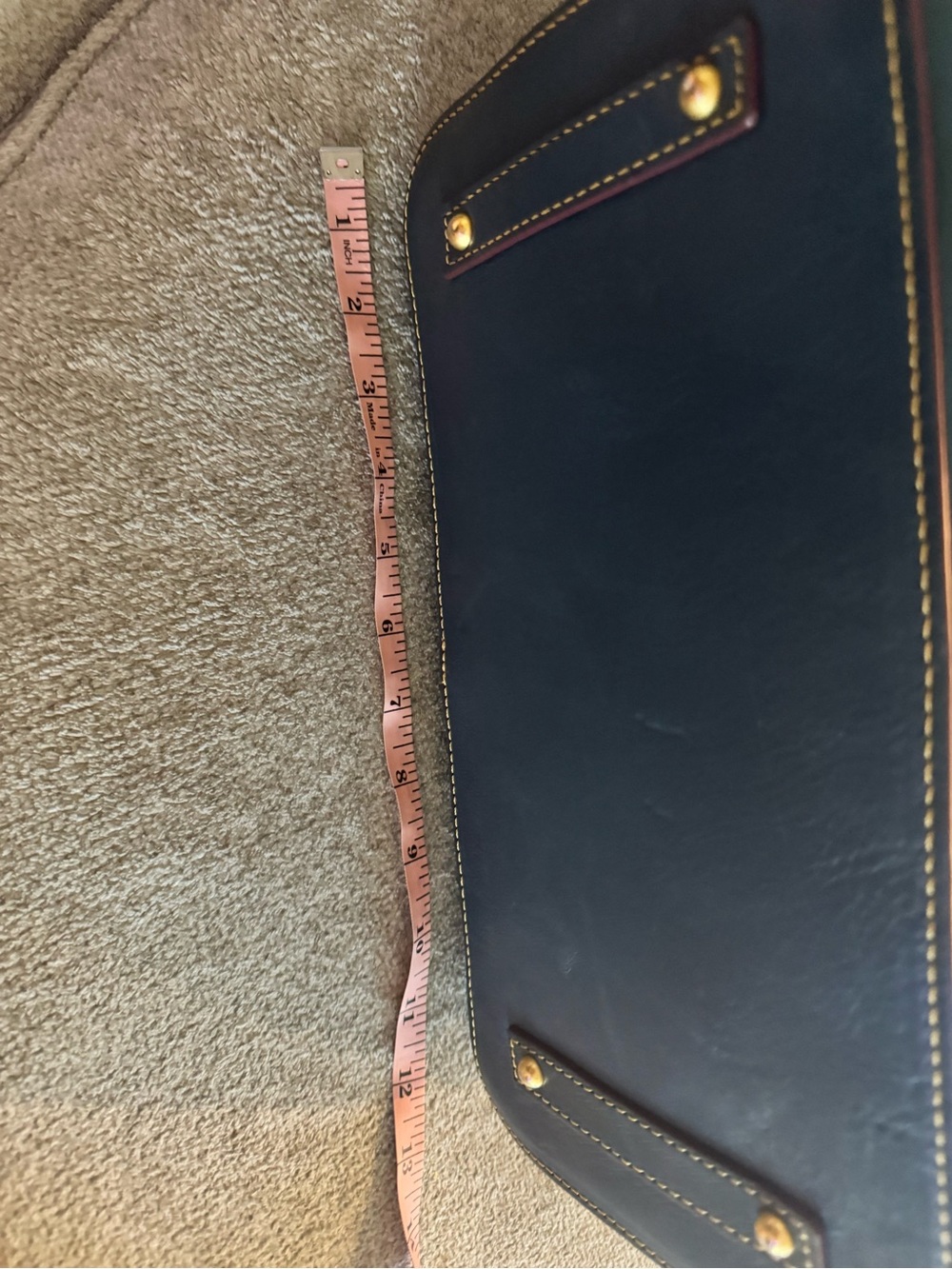 Dooney & Bourke Florentine Leather Perry Satchel in denim - Picture 13 of 13